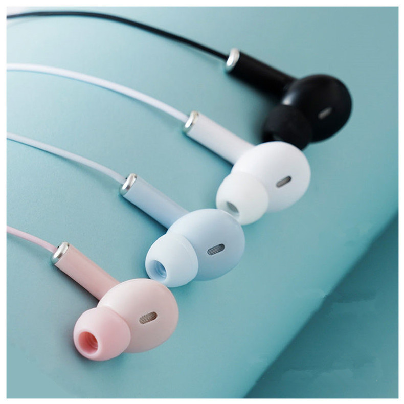 The Macaron 3rd Generation wired mobile phone headphones U38 are compatible with Apple's universal 3.5mm interface for music line control details Picture