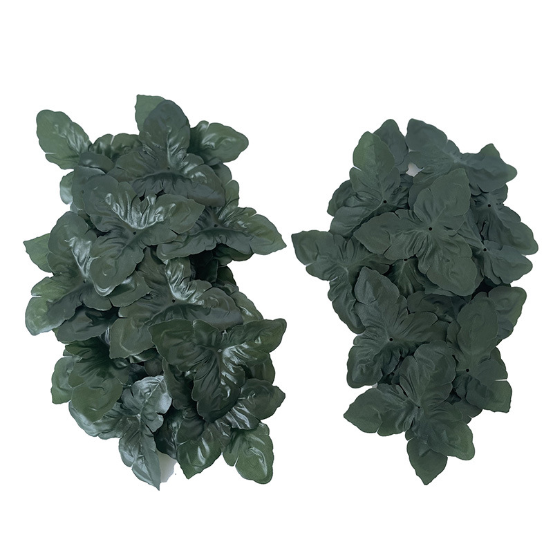 Wholesale of triangular leaf non-woven fabric artificial flower leaves, artificial flower vines, green leaves, decorative flower leaves, artificial green leaves and green plants Item Picture