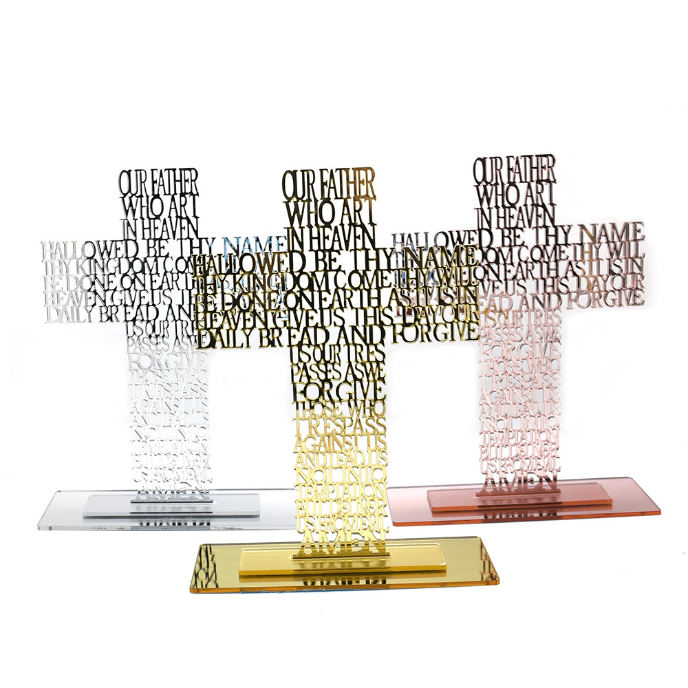 21cm cross decoration, foreign trade office home display table, foreign trade decoration gift wholesale