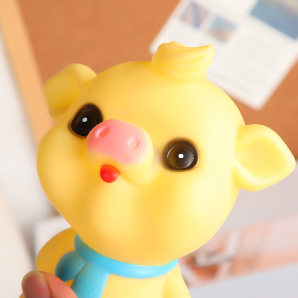 Creative and cute little chubby pig night lights, children's bedroom bedside illuminated ornaments, popular night market selling toys at street stalls Specification image