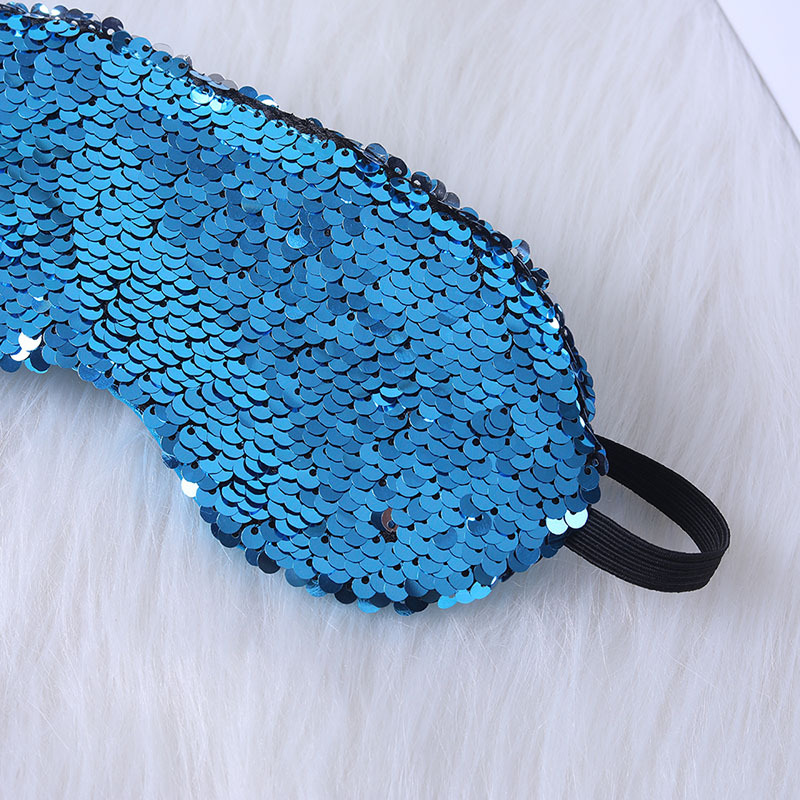 Creative Light Shade Eye Mask Spot Mermaid Scales Reversible Eye Mask Gift Light Shade Sleep Eye Mask Application Scenario