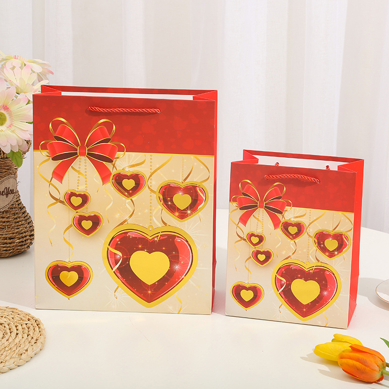 Lover Love Phnom Penh Gift Bag Tote Bag Hot Gold Powder Paper Bag Birthday Gift With South American Packaging details Picture