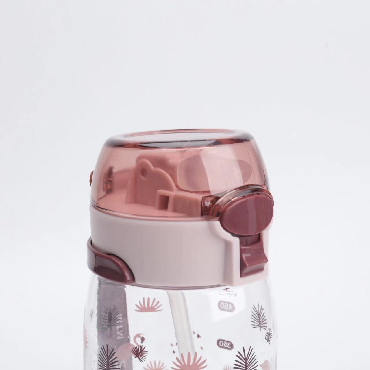 New children's plastic sports space cup with high appearance level, handle printing, beautiful color variety, children's water Item Picture