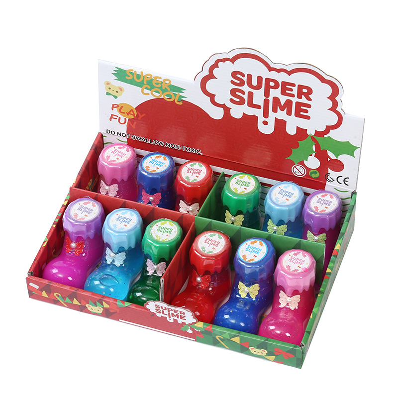 Wholesale crystal mud, creative shoe shapes, colorful slime, diy bubble mud, student prizes and gifts full figure