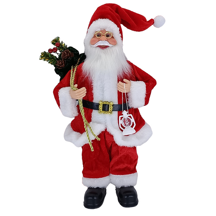 Cheung Chau Christmas Cross Border New Santa Claus Doll Christmas Decorations Standing Elderly Children Gift Display Application Scenario