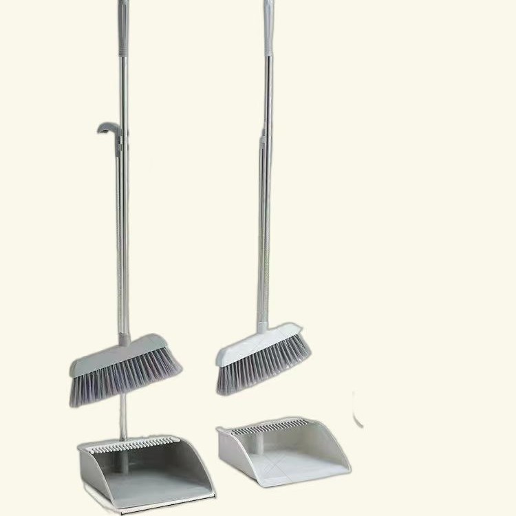 Wholesale of multiple simple broom and dustpan combinations, thickened transparent high-end household brooms, sweeping brooms, dustpans and brooms