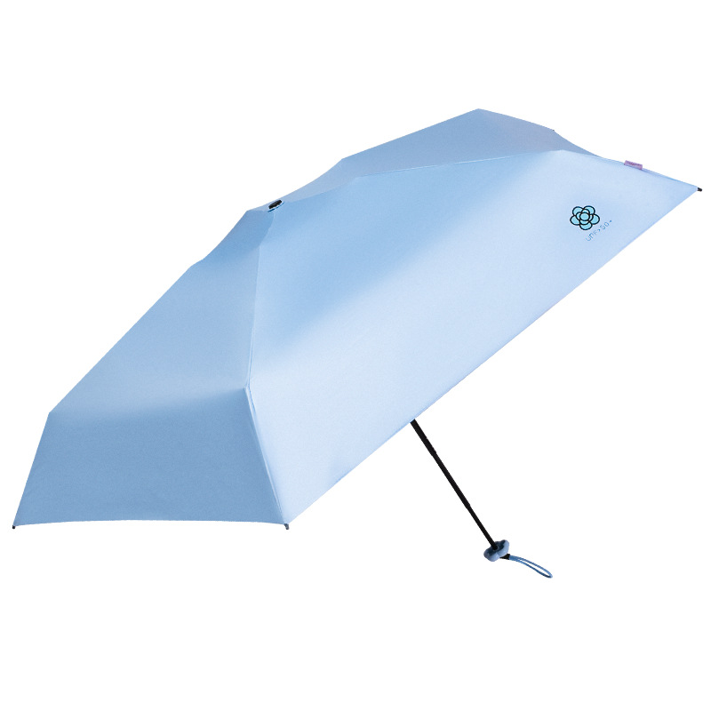 Xingbao's new 50% off sun umbrella, five-strand ultra-light women's sunshade umbrella, plain color card case portable sun umbrella Item Picture
