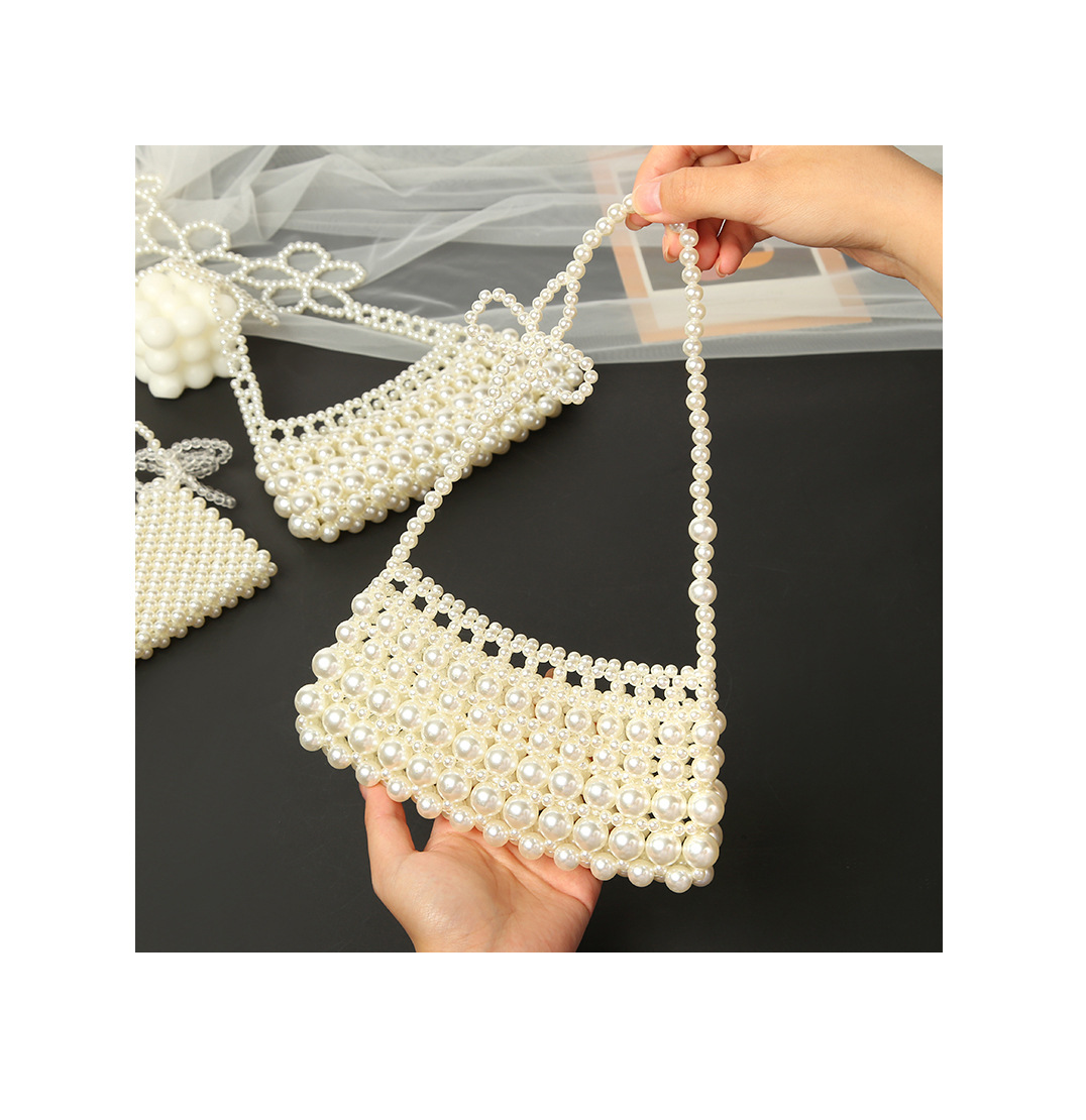 新款珍珠包女/其他发饰白底实物图