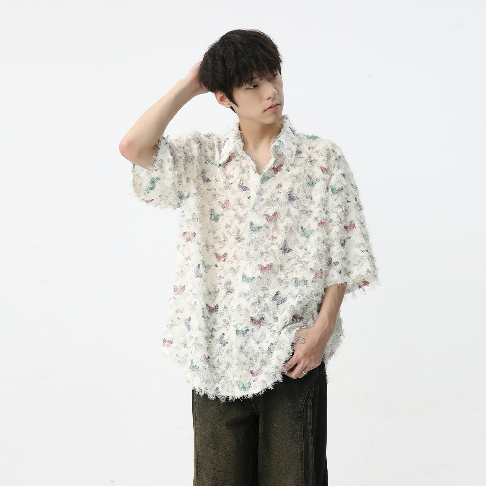 男士衬衫实物图