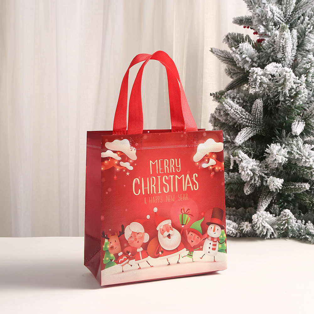 Printed shopping packaging bags, non-woven fabric bags, Christmas gift handbags, party candy gift bags, souvenir gift bags Specification image