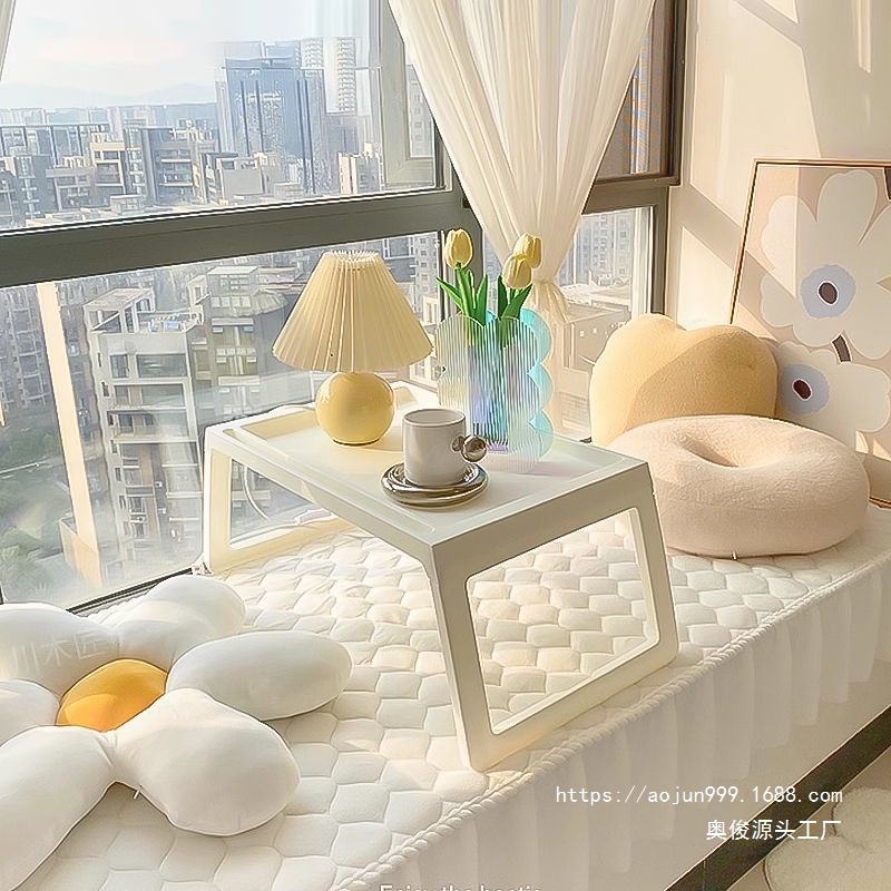 Bay window small table, outdoor portable foldable table, computer desk on bed, plastic table, tatami small coffee table pic 2