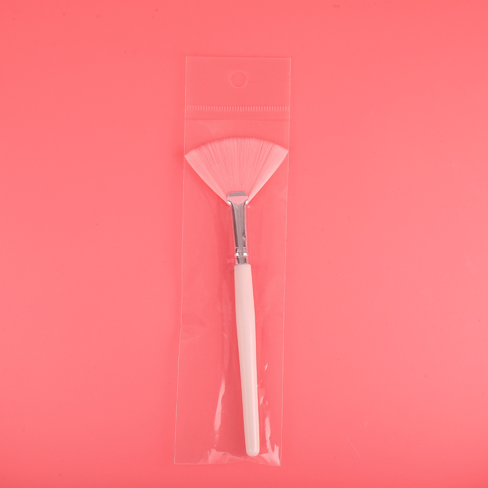 Crossborder mask brush DIY belleza maquillaje spa pinceles frutas ácido líquido para la cara aplicar vello suave cepillo en forma de ventilador belleza pic 8