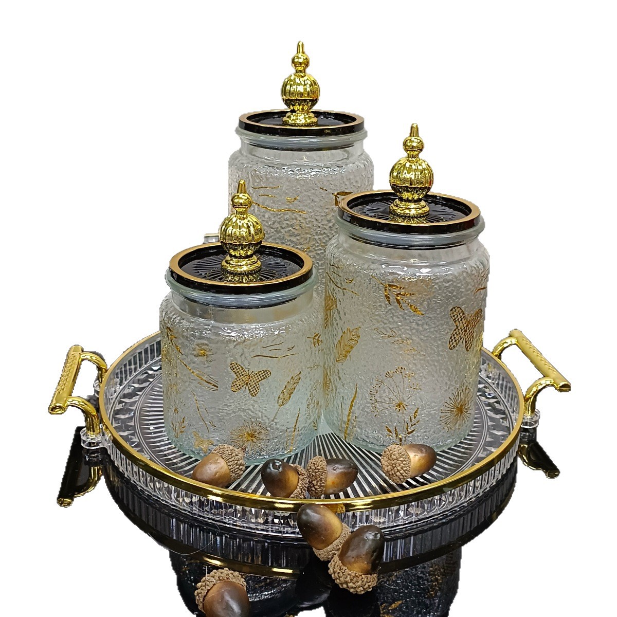 High-quality appearance level glass sealed jars for export, European-style glass with LIDS Item Picture