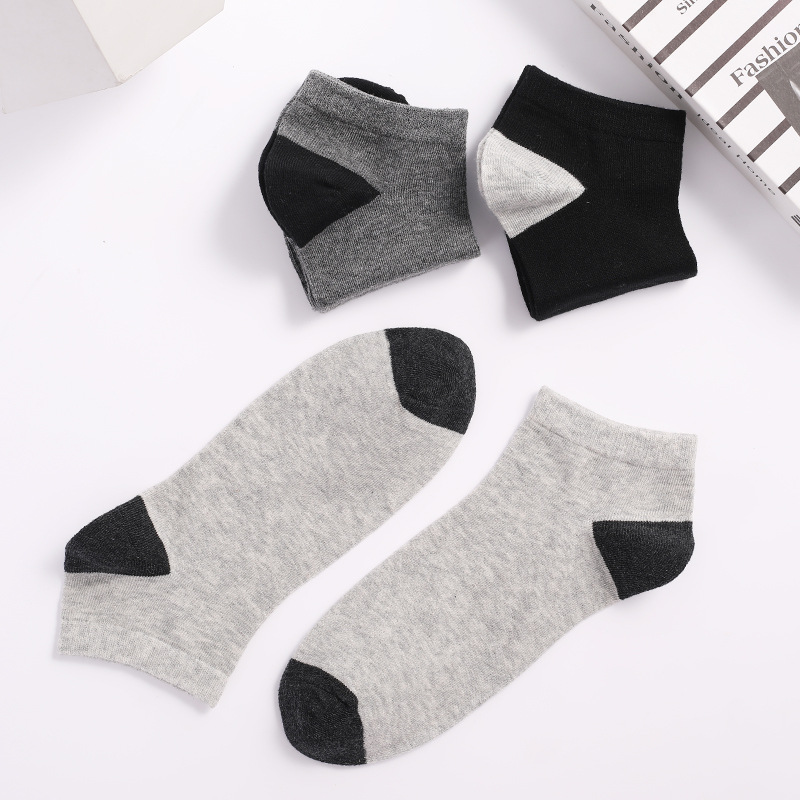 Men's Short Tube Boat Socks Invisible Socks Breathable Casual Socks Shallow Mouth Men's Socks Socks Manufacturers Wholesale Cotton Pure Cotton Stall Application Scenario