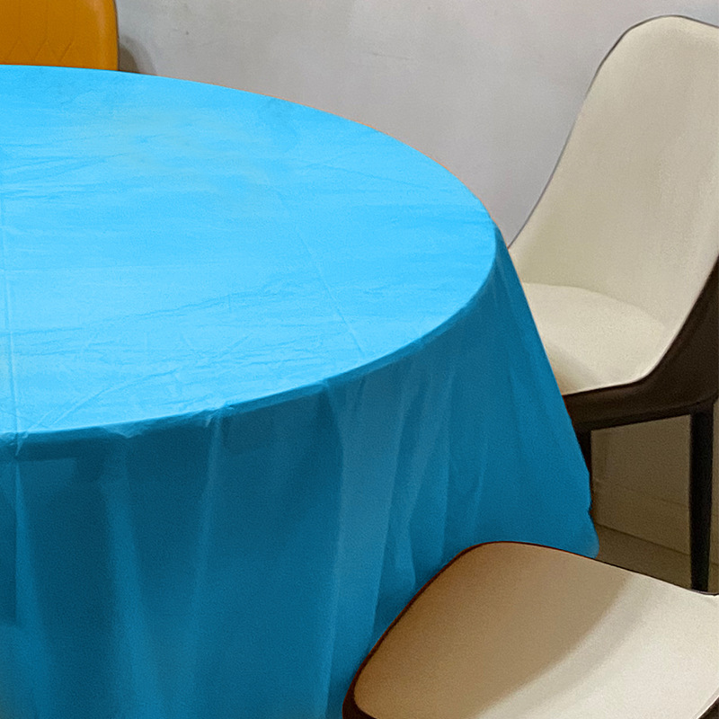 Disposable Plaid Tablecloth Thickened Picnic Birthday Party Tablecloth Individually Packaged Picnic Peva Plastic Round Table Cloth Application Scenario