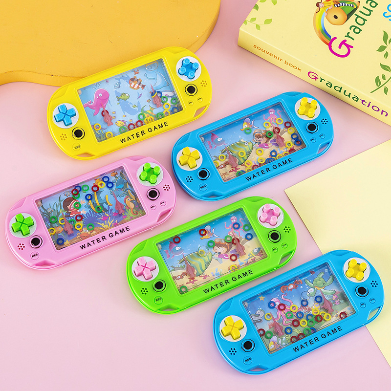 Large ocean water machine, handheld ring-toss game machine, childhood nostalgic small toys, wholesale at night market street stalls Application Scenario