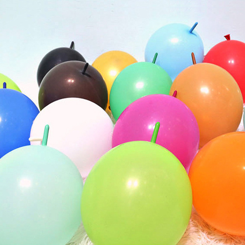 尾巴球10寸2.4克多色造型布置节日婚庆生日庆典气氛装饰针尾气球详情图3