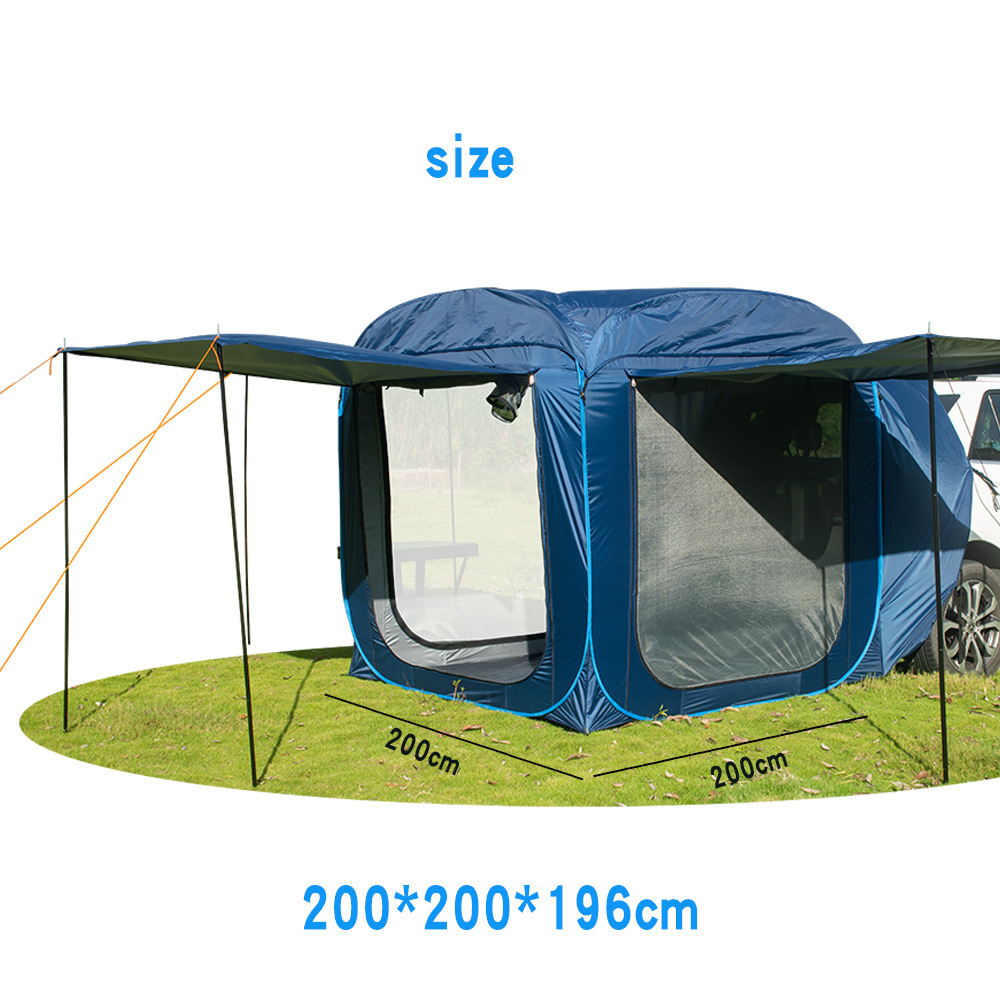Tent outdoor camping, automatic camping vehicle rear extension tent, tent mosquito-proof canopy, quick car roof yurt details Picture