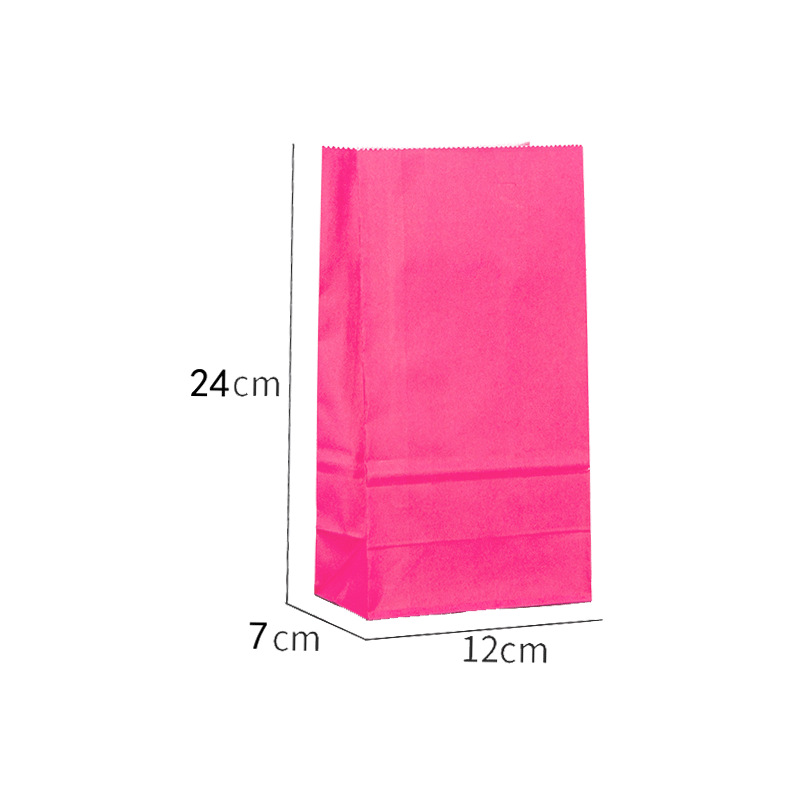 Leather packaging bags, flat-mouthed square-bottom paper bags, gift bags, candy bags, in stock, ins style, wholesale premium products Application Scenario