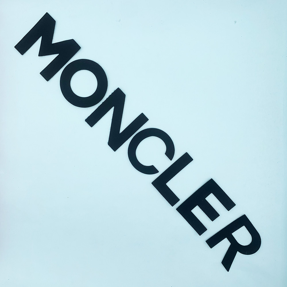 羽绒服英文字母皮革补丁贴 MON字母皮标 CLER皮牌 手缝皮革辅料