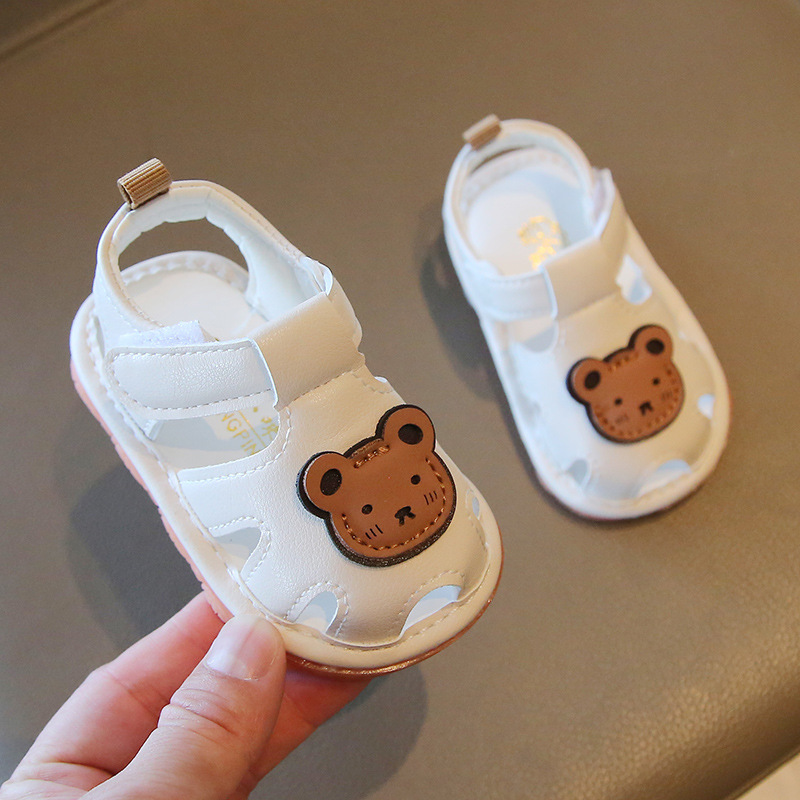 夏季婴幼儿宝宝凉鞋0-1岁4-8-12个月软底防滑学步鞋防踢不掉鞋子详情图2