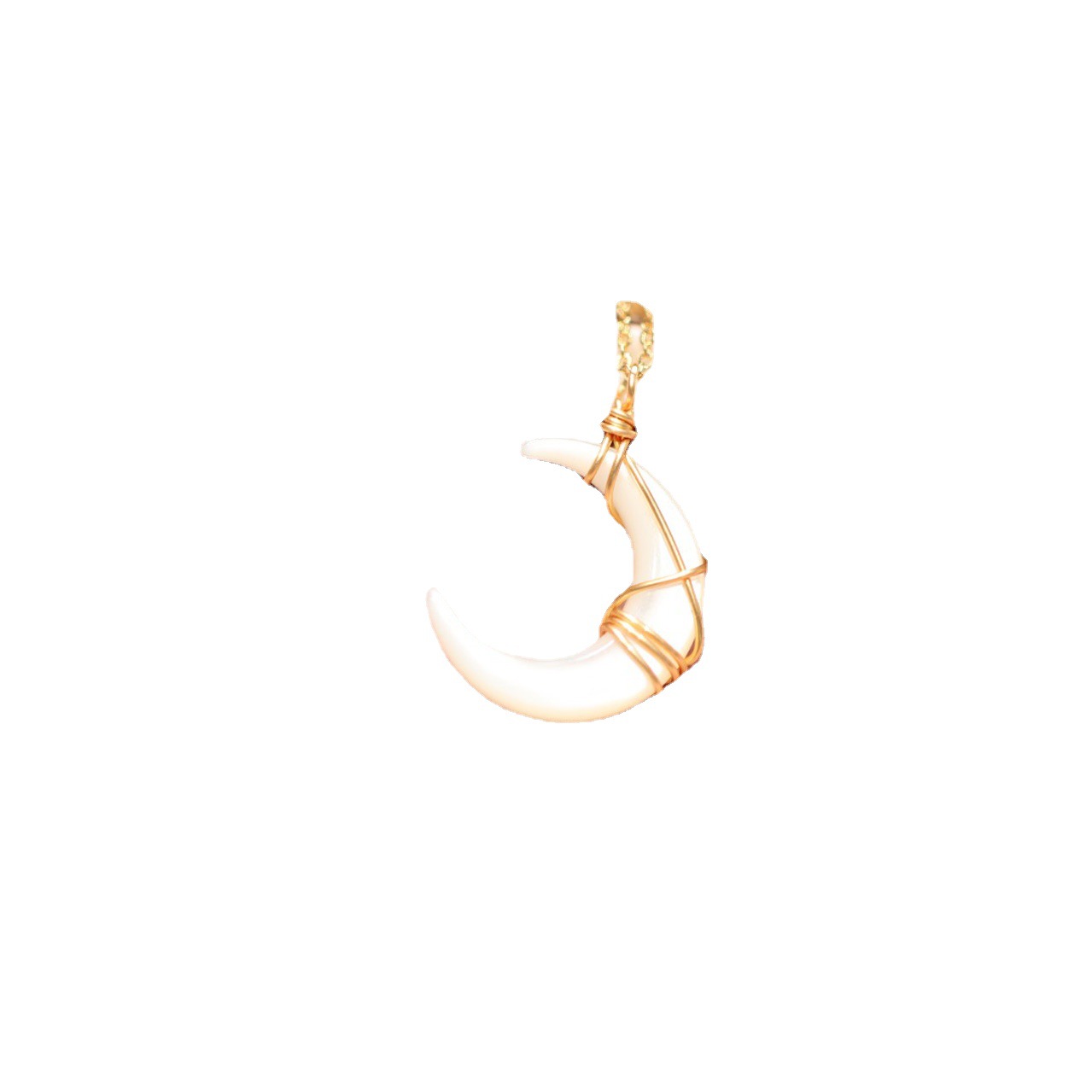 The new crescent-shaped bone orchid pearl woven necklace of the same style as the "Canglan Jue" is available for wholesale in the same style as Wang Hedie and Yu Shuxin Item Picture