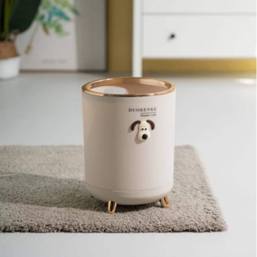 Household living room foot-operated trash can with lid, large-capacity, kitchen and bathroom household, high appearance level foot-operated flip lid bucket Application Scenario