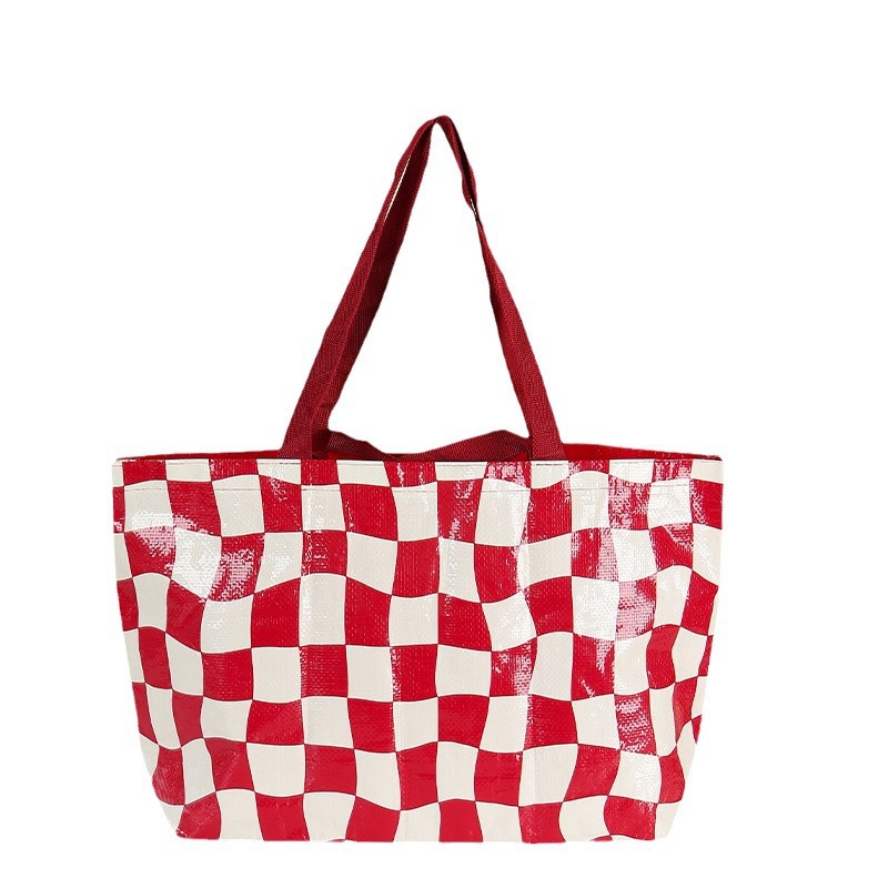 Customized waterproof laminated woven bags, advertising and promotion, hand-held shopping bags, eco-friendly large-capacity pp woven bags, custom-made Item Picture