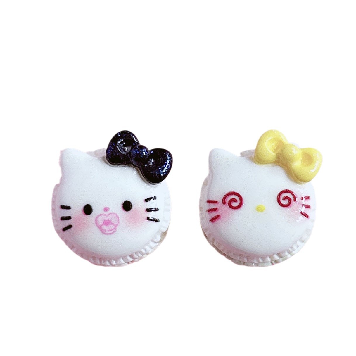Miniature food toy, cute cartoon cat, macaron decoration, diy shoe buckle, hanging accessory, sticker, handcrafted hanging decoration Item Picture