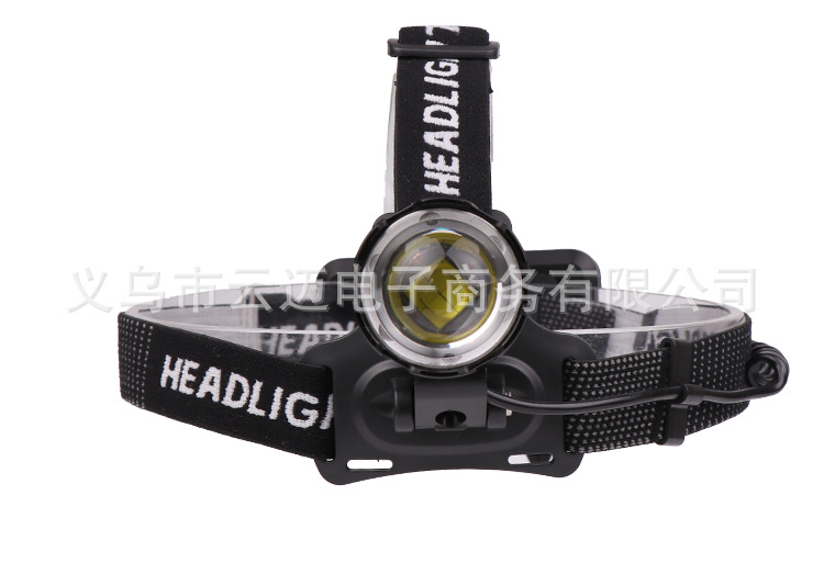 The new cross-border XHP70 telescopic zoom headlamp, USB charging, battery level display, large lens XHP70 strong headlamp pic 12