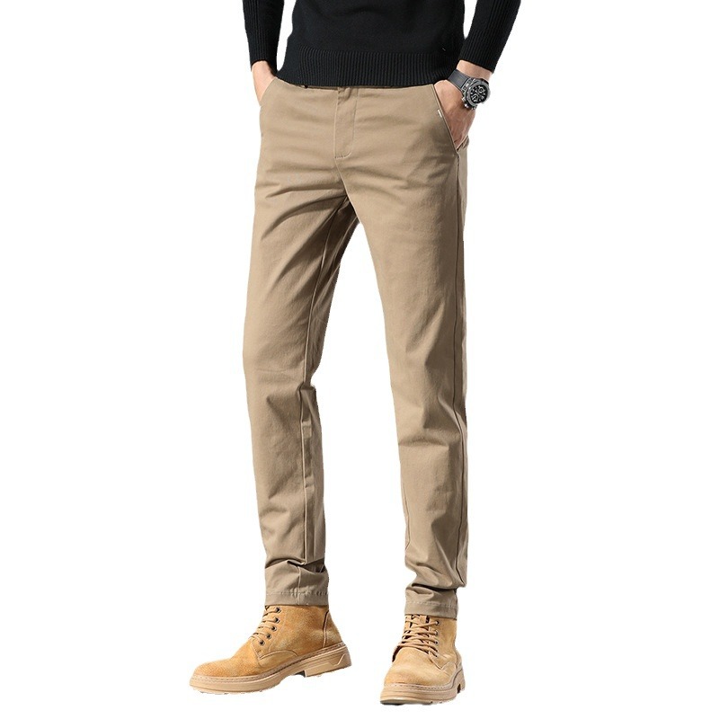 高端休闲裤男款直筒宽松2024年新款春秋季西裤商务品质男士长裤子