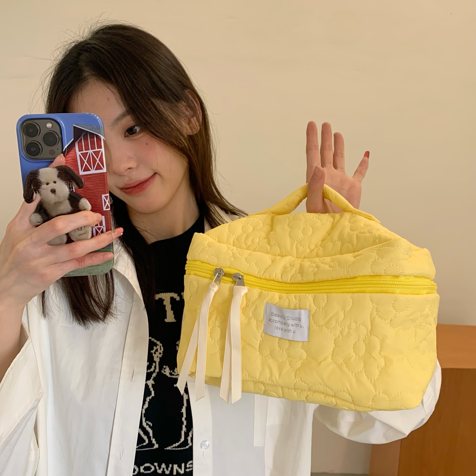 网红同款ins风化妆包女可爱大容量便携 新款护肤品洗漱包收纳包