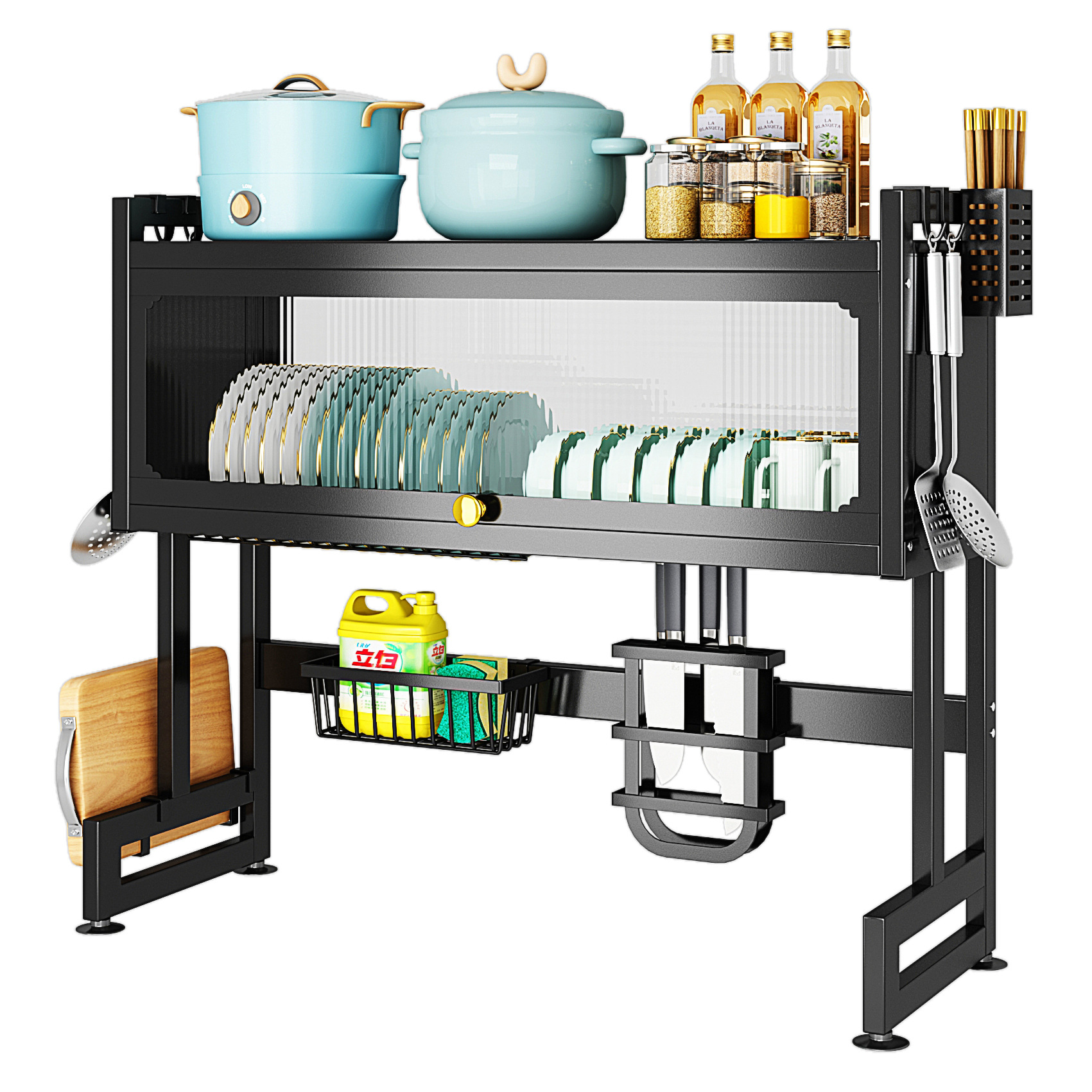 置物架厨房筷白底实物图