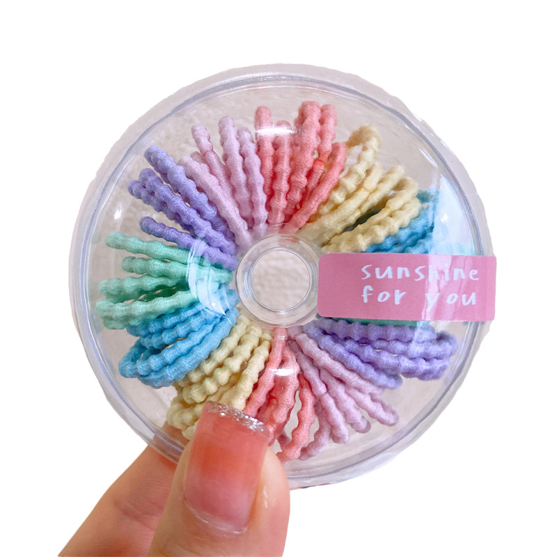 Children's Baby Rubber Band Does Not Hurt Hair Small Baby Tie Small Chirps Thumb Scrunchie Girl's Head String High Stretch Hair Accessories Item Picture