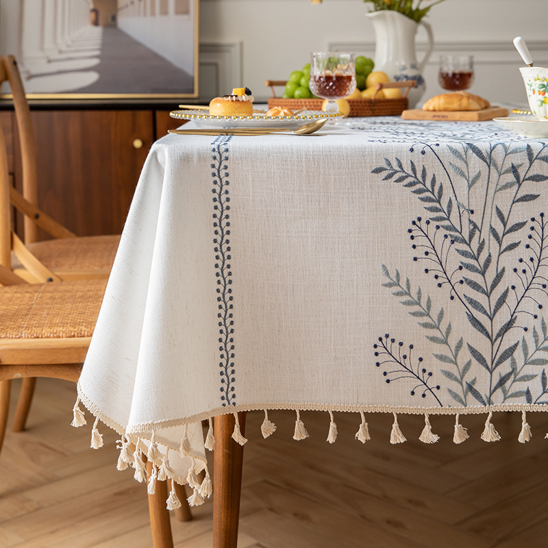 Cross-border hot ins wind tablecloth cotton linen Northern Europe cloth art waterproof table cloth coffee table rectangular tablecloth spot wholesale Application Scenario