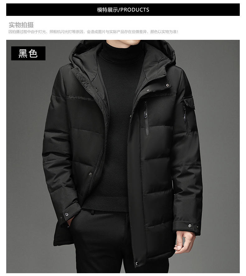 New manufacturer wholesale club thickened down jackets for men, fashionable outdoor cross-border down workwear, Korean version pic 7