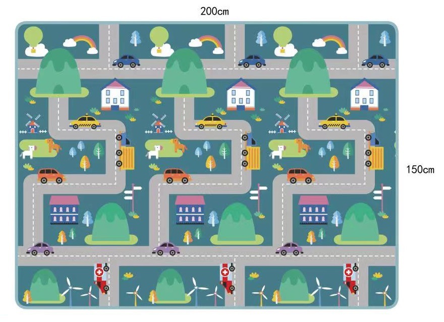 Yiwu Jietai Factory Direct sales 5MMXPE folding MATS, baby crawling MATS, living room play MATS, children's crawling MATS