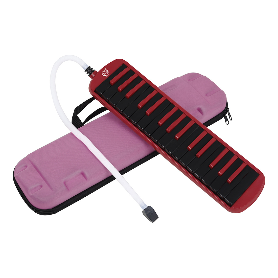 Wholesale of high-end 32-key performance harmonica in red and black EVA case for beginners and adults Item Picture