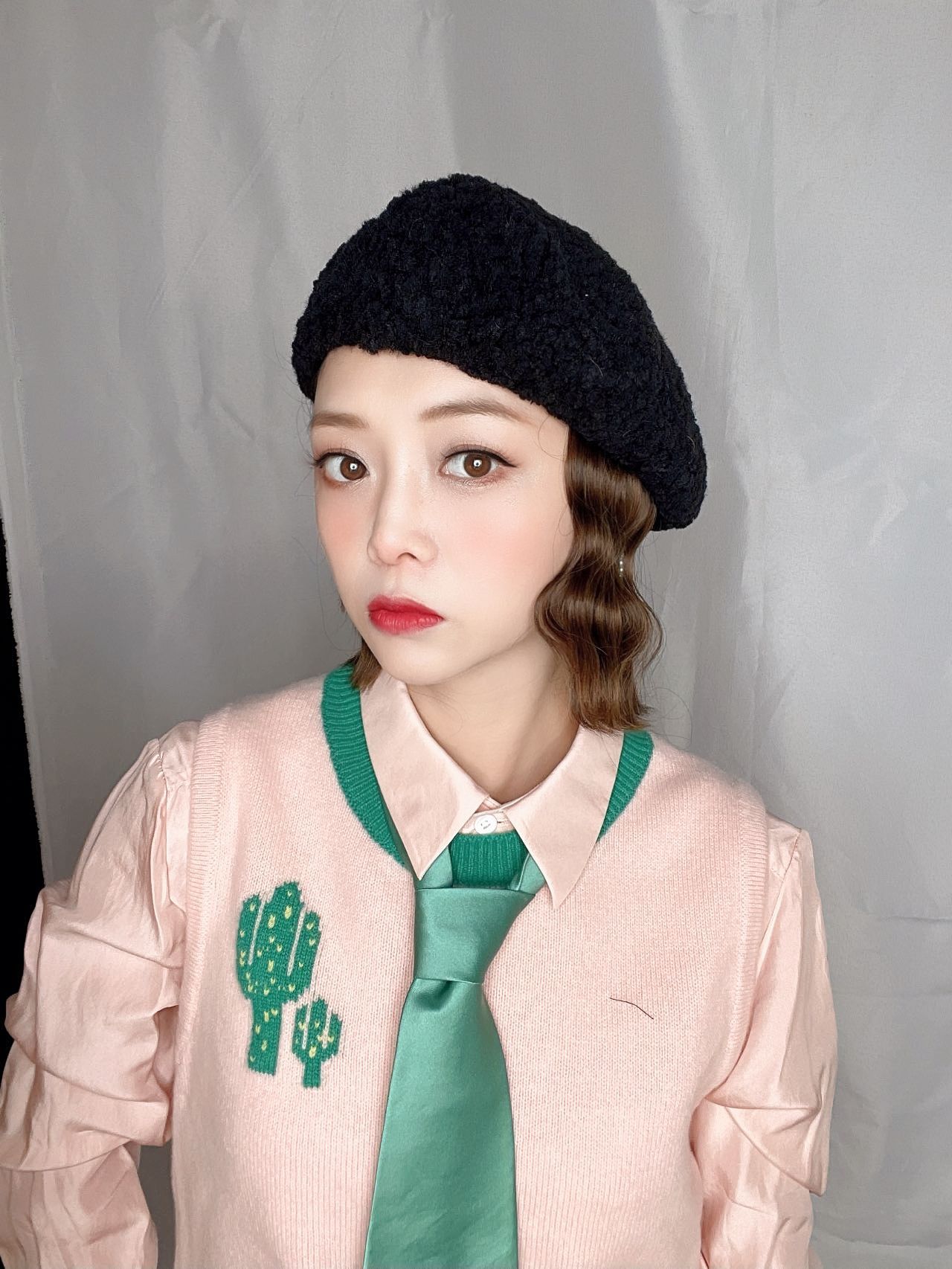 Kailu hair fall/winter lamb hair beret wig integrated Bob hair wheat curls hair can be split for women Application Scenario