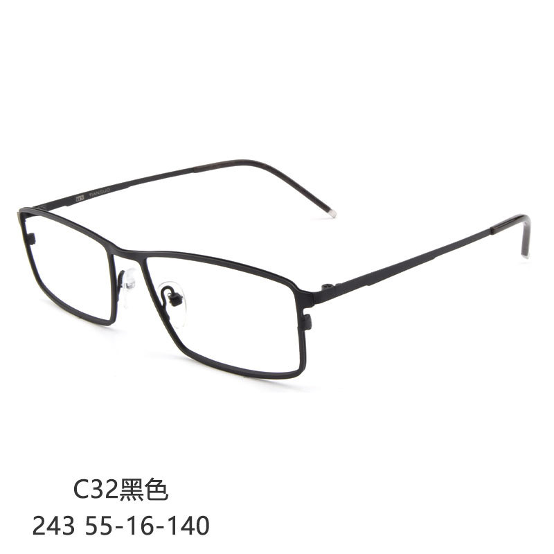Full-frame glasses, business wide-edge glasses, titanium frames, suitable for both men and women, height 243 Application Scenario