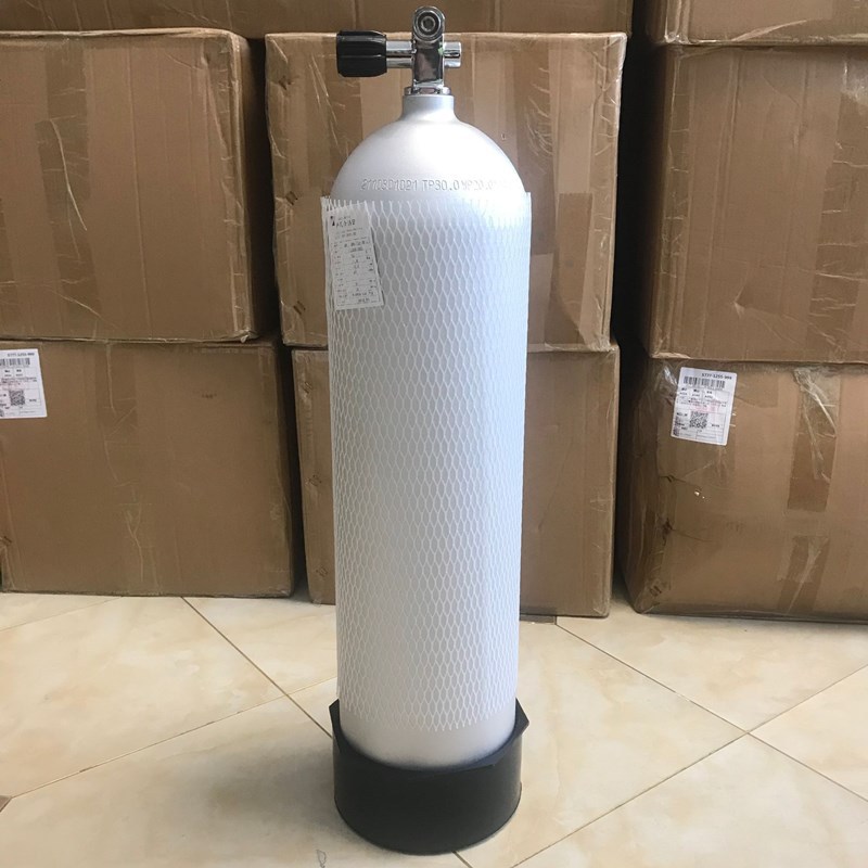铝合金潜水瓶 12L潜水铝瓶12升气罐高压空气 瓶头阀 潜水气瓶