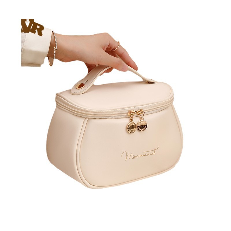 化妆包/格子化妆包/美妆包/枕头包/化妆包防水白底实物图