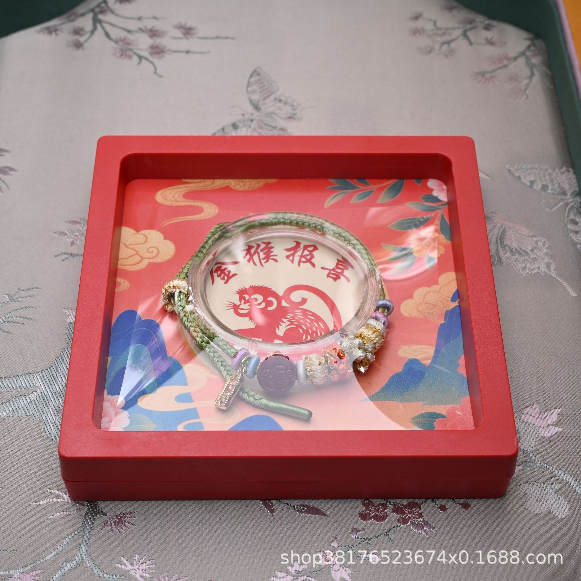 十二生肖朱砂编织手串本命年吉祥物男女同款幸运饰品详情12