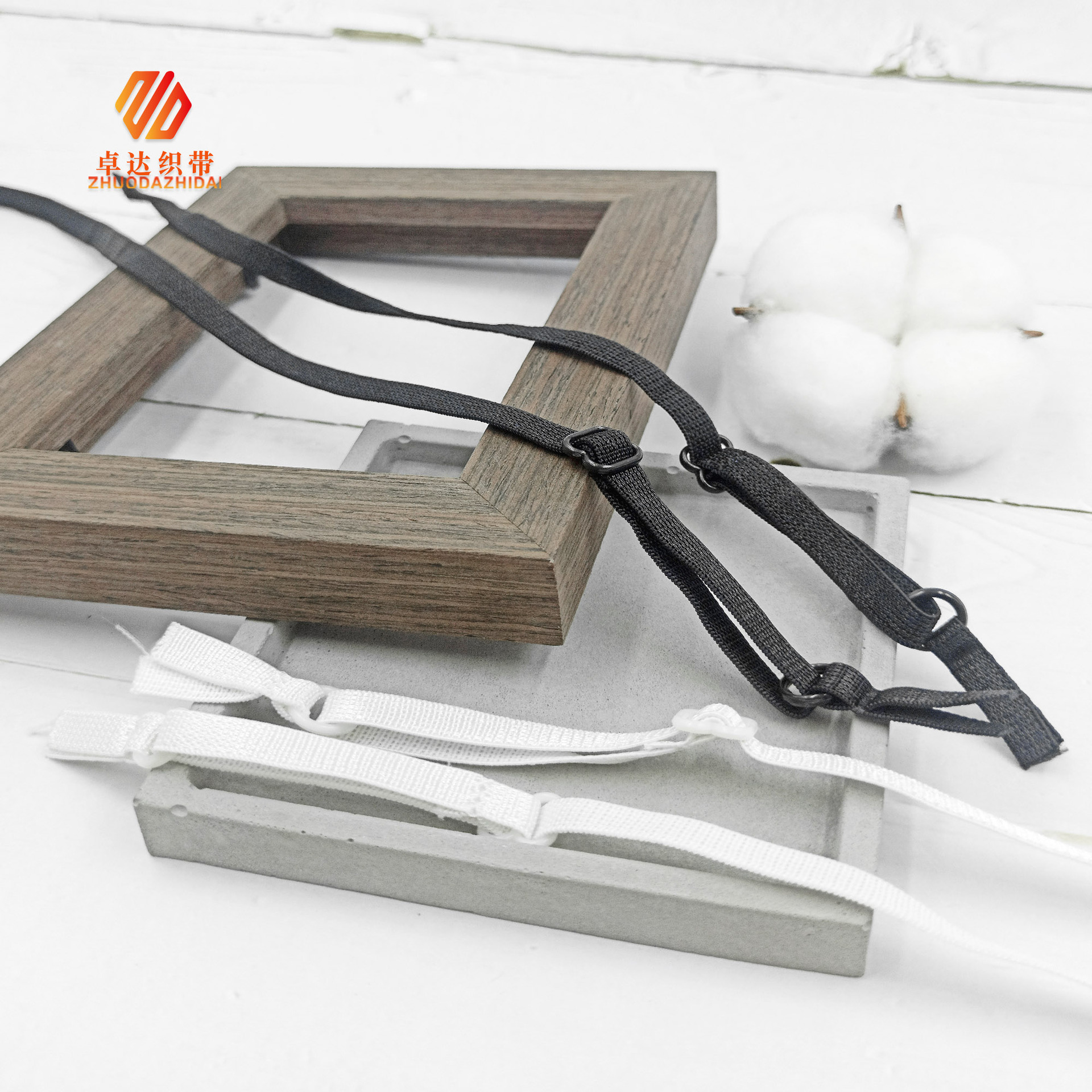 Manufacturers Wholesale Underwear Adjustment Belt Black And White Off-The-Shelf Finished Shoulder Strap Bra Accessories Elastic Straps Straps Clothing Accessories details Picture