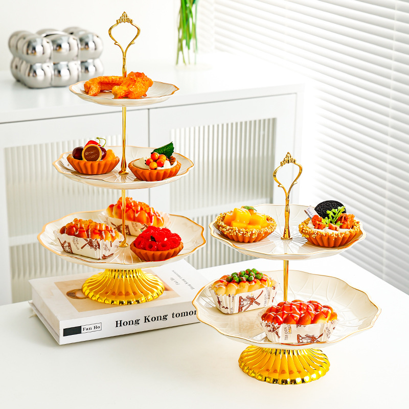 Cross-Border Lotus Fruit Tray Living Room Home Candy Tray Front Desk Snack Tray Beauty Salon Snack Fruit Skewer Plate Specification drawing