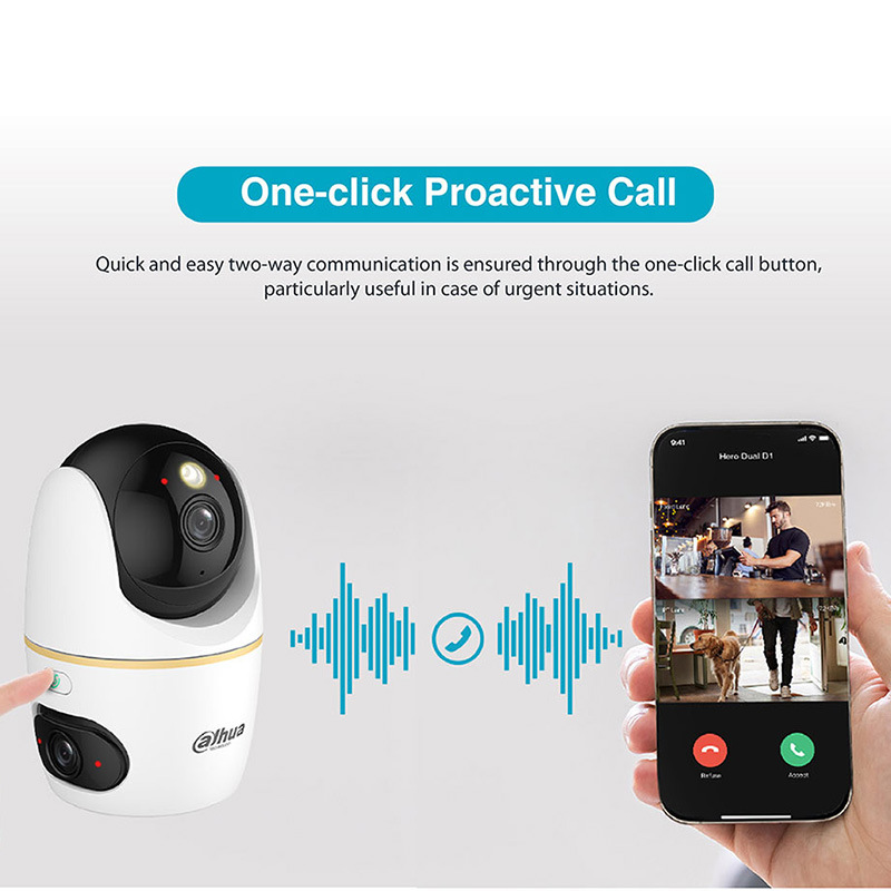 Dahua 5+5MP Wi-Fi Dual-Lens camera Dahua English Version Camera H5D-5F details Picture