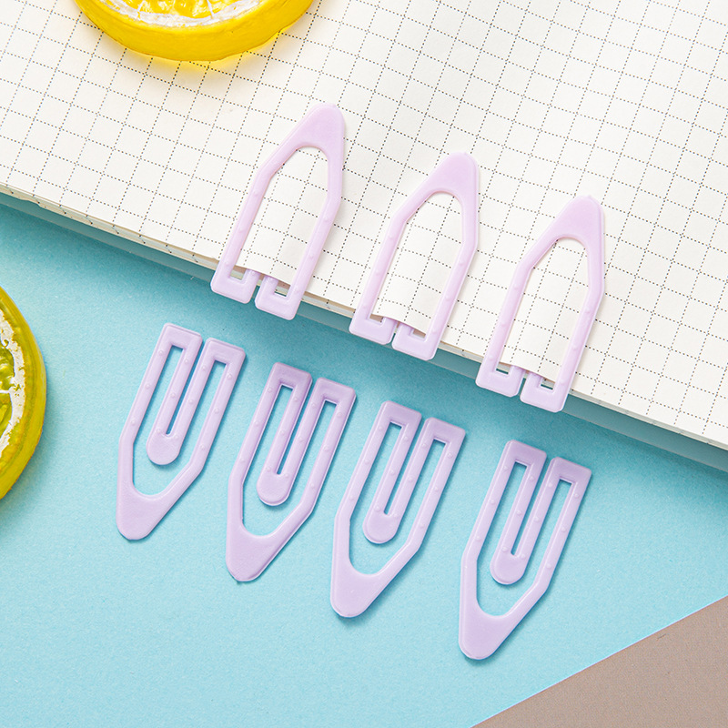 Cross-border OEM creative boat-shaped pins for storing stationery, student labor-saving irregular-shaped paper clips, and colorful plastic arrow-shaped pins Specification image