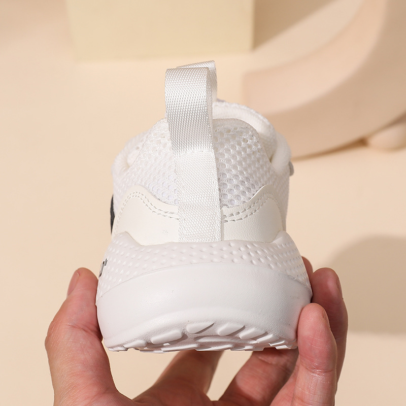 Children's Shoes Factory 2024 Boys' Single Net Rotary Buckle Light Running Shoes 3-12 Student Shoes Girls' Casual Soft-Soled Sneakers Specification drawing