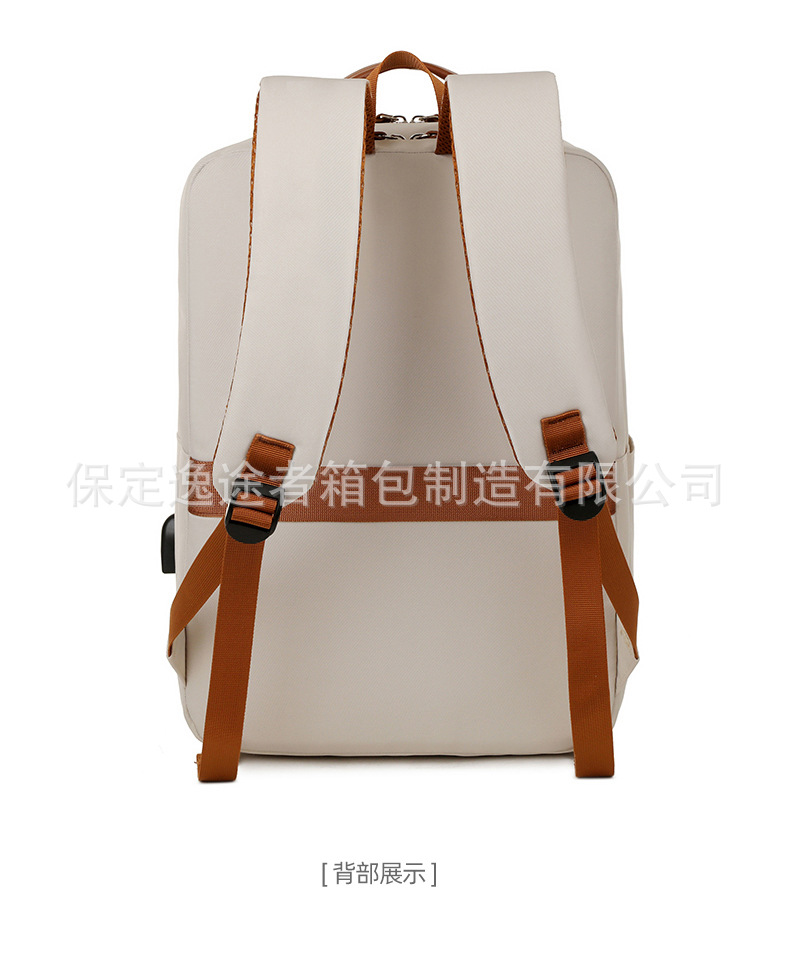 商务通勤双肩包跨境大容量多功能电脑包简约休闲电脑背包跨境背包详情37