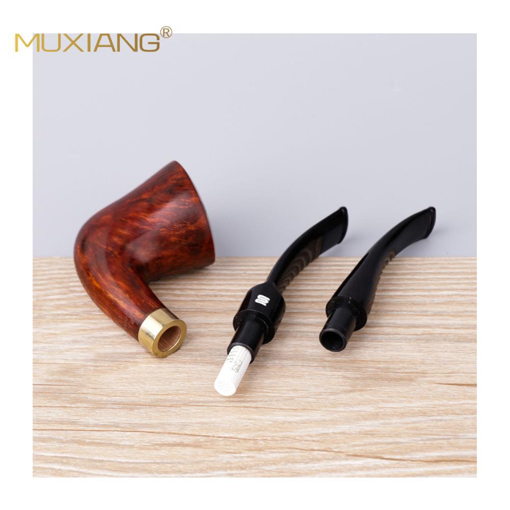 木香实木烟斗白底实物图